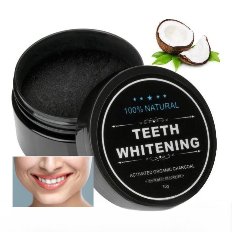 Teeth Whitening Co - 활성탄 치아 미백 파우더 1박스, 숯