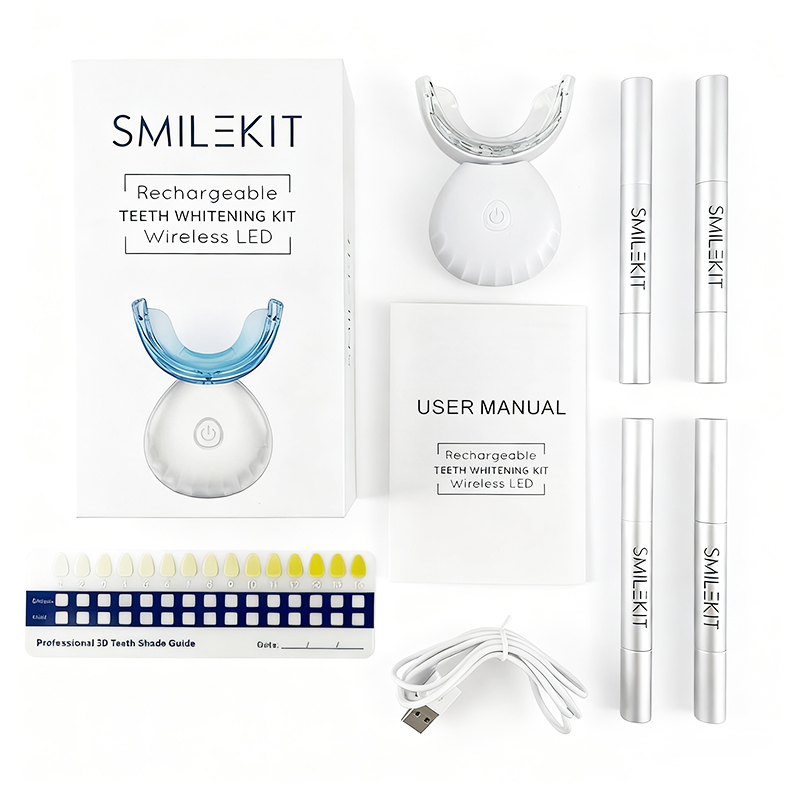U자형 충전식 라이트 빠른 치아 미백기 전문가용 치아  - Teeth Whitening Kit At Home 리뷰 및 가격