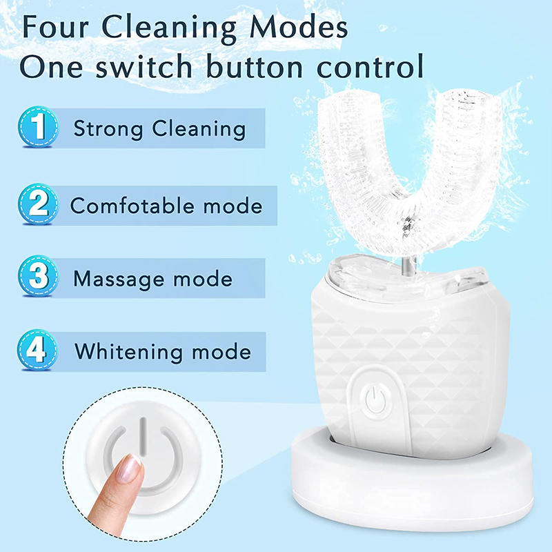 U자형 충전식 라이트 빠른 미백 치아 미백기 전문 치아 - Teeth Whitening Kit At Home 리뷰 및 가격