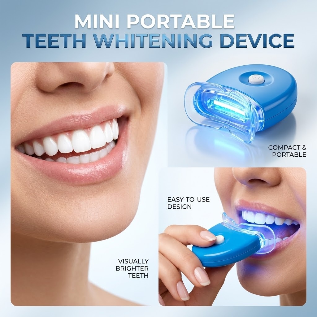 무선 냉광 LED 블루 라이트 치아 미백 키트 휴대용  - Teeth Whitening Kit At Home 리뷰 및 가격