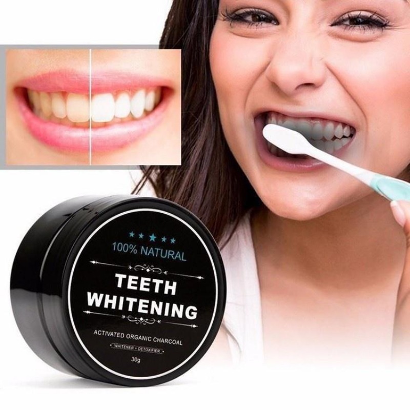 활성탄 치아 미백 파우더 1박스, 숯 치아 클리닝 파우 - Teeth Whitening Co 리뷰 및 가격